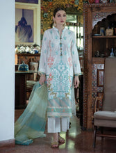 Load image into Gallery viewer, ZARMINAY 3pc (Unstitched) Fully Embroidered Luxury Lawn Suiting AEE-05
