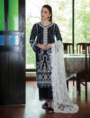 Qalamkar - ESRA 3pc (Unstitched) Luxury Lawn Suiting AEE-04