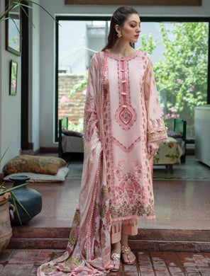 Qalamkar - FARZEEN 3pc (Unstitched) Luxury Lawn Suiting AEE-01