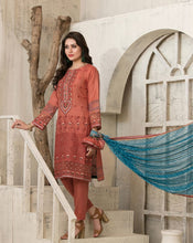 Load image into Gallery viewer, Platinum Edition 3 pc Unstitched Embroidered Printed Schiffli Lawn Suiting
