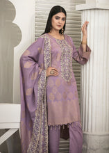 Load image into Gallery viewer, Saljaan 3 pc Unstitched Broshia Banarsi Embroidered Lawn Suiting
