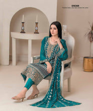 Load image into Gallery viewer, Bin Hameed 3pc Unstitched Heavy Embroidered Fancy Chiffon Dress AY-2716(A)
