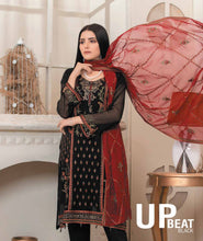 Load image into Gallery viewer, Bin Hameed 3pc Unstitched Heavy Embroidered Fancy Chiffon Dress AY-2711(B)
