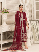 Load image into Gallery viewer, TASAVVUR 3pc Unstitched Fancy Chiffon Suiting D-1660
