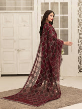 Load image into Gallery viewer, TASAVVUR 3pc Unstitched Fancy Chiffon Suiting
