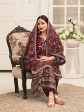 Load image into Gallery viewer, TASAVVUR 3pc Unstitched Fancy Chiffon Suiting
