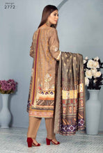 Load image into Gallery viewer, New 3pc Unstitched Printed Khaddar Winter Suit by Rashid-Tex D-2772
