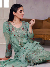 Load image into Gallery viewer, Bin Hameed Khoubsurat 3pc Unstitched Heavy Embroidered Fancy Chiffon Dress EKR-3742
