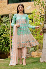 Load image into Gallery viewer, Bin Hameed Tehzeeb 3pc Unstitched Heavy Embroidered Fancy Chiffon Dress AY-2705(B)
