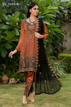 Load image into Gallery viewer, Bin Hameed Tehzeeb 3pc Unstitched Heavy Embroidered Fancy Chiffon Dress AY-2695(A)
