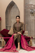 Load image into Gallery viewer, Tawakkal Fabrics - 3pc Unstitched Khaddar Banarsi Suit
