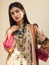 Load image into Gallery viewer, Maya 3pc Unstitched Luxury Embroidered Digital Printed Slub Linen Suiting
