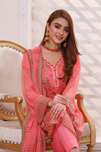 Load image into Gallery viewer, Bin Hameed Dastan 3pc Unstitched Heavy Embroidered Fancy Chiffon Dress AY-3725(B)
