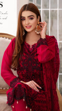 Load image into Gallery viewer, Bin Hameed Dastan 3pc Unstitched Heavy Embroidered Fancy Chiffon Dress AY-3731(B)
