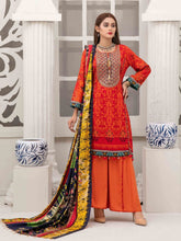 Load image into Gallery viewer, Tawakkal Fabrics - DILARA 3pc Unstitched Embroidered Digital Printed Linen Suit D-1981
