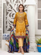 Load image into Gallery viewer, Tawakkal Fabrics - DILARA 3pc Unstitched Embroidered Digital Printed Linen Suit D-1982
