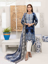 Load image into Gallery viewer, Tawakkal Fabrics - DILARA 3pc Unstitched Embroidered Digital Printed Linen Suit D-1986
