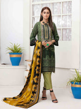 Load image into Gallery viewer, Tawakkal Fabrics - DILARA 3pc Unstitched Embroidered Digital Printed Linen Suit D-1988
