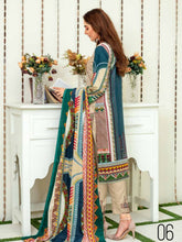 Load image into Gallery viewer, TANIA 3pc Unstitched Embroidered Printed Linen Suiting D-06

