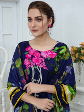 Load image into Gallery viewer, TANIA 3pc Unstitched Embroidered Printed Linen Suiting D-04
