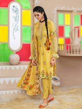 Load image into Gallery viewer, SOFIA 3pc Unstitched Embroidered Printed Linen Suiting S-03
