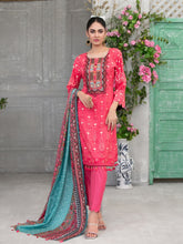 Load image into Gallery viewer, MOOREA 3pc Unstitched Embroidered Digital Printed Linen Suiting D5994
