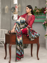 Load image into Gallery viewer, MOOREA 3pc Unstitched Embroidered Digital Printed Linen Suiting D5992B
