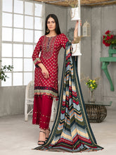 Load image into Gallery viewer, MOOREA 3pc Unstitched Embroidered Digital Printed Linen Suiting D5992B
