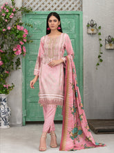 Load image into Gallery viewer, MOOREA 3pc Unstitched Embroidered Digital Printed Linen Suiting D5990A
