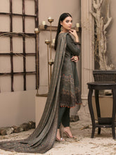 Load image into Gallery viewer, KASHISH 3pc Unstitched Embroidered Printed Twill Linen Suiting D-6078
