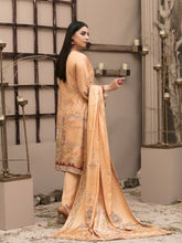 Load image into Gallery viewer, KASHISH 3pc Unstitched Embroidered Printed Twill Linen Suiting D-6082

