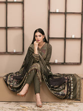 Load image into Gallery viewer, KASHISH 3pc Unstitched Embroidered Printed Twill Linen Suiting D-6085
