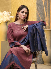 Load image into Gallery viewer, HERITAGE 3pc Unstitched Broshia Banarsi Khaddar Suiting D6158
