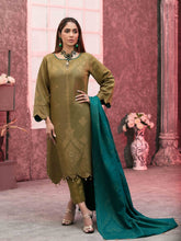 Load image into Gallery viewer, HERITAGE 3pc Unstitched Broshia Banarsi Khaddar Suiting D6159
