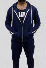 Load image into Gallery viewer, Oxford Blue Single stripe Track suit - North Rocks - Umesha - Online Pakistani Store
