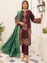 Load image into Gallery viewer, Johra Nafees Embroidered Marina Peach Winter Collection JR 625
