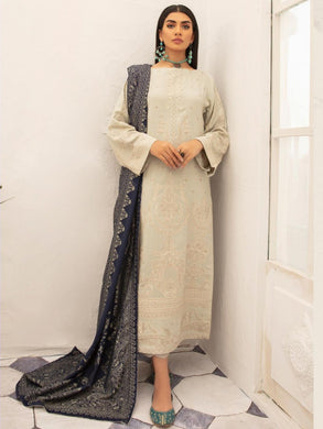 Johra Nafees Embroidered Marina Peach Winter Collection JR 626