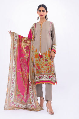 Khaadi 3pc Unstitched Printed Viscose Suit (AV22207)