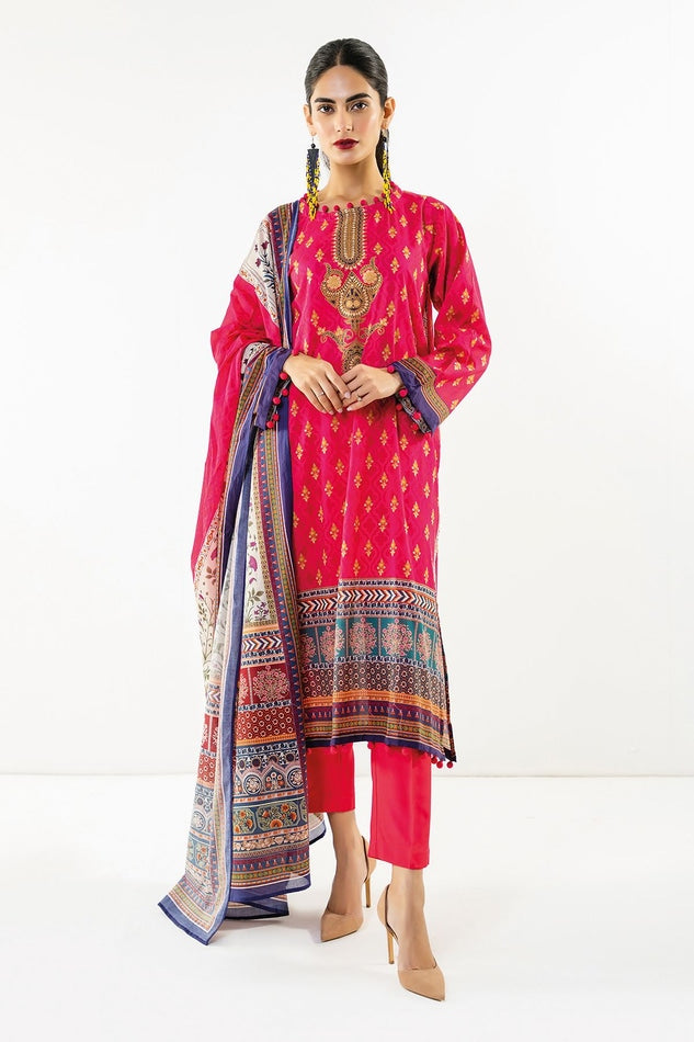green emerald velvet dress Pakistani Formal Dress By Khaadi main image 1