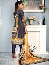 Load image into Gallery viewer, New 3pc Unstitched Printed Khaddar Winter Suit by Rashid-Tex D-2762
