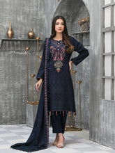 Load image into Gallery viewer, NAAZNIN 3pc Unstitched Embroidered Karandi Banarsi Suit D6231
