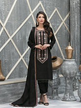 Load image into Gallery viewer, NAAZNIN 3pc Unstitched Embroidered Karandi Banarsi Suit D6234
