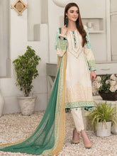 Load image into Gallery viewer, Tawakkal Fabrics - Esfir 3pc Unstitched Embroidered Digital Printed Lawn Suit
