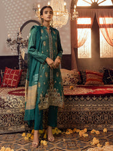 Load image into Gallery viewer, Husn-e-Gul - 3pc Unstitched - Embroidered Jacquard Luxury Banarsi Viscose Suit (WK-00876)

