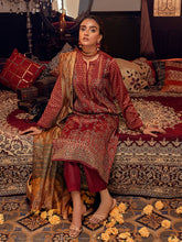 Load image into Gallery viewer, Rang-e-Gul - 3pc Unstitched - Embroidered Jacquard Luxury Banarsi Viscose Suit (WK-00868)
