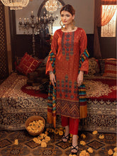 Load image into Gallery viewer, Sehr-e-Gul - 3pc Unstitched - Embroidered Jacquard Luxury Banarsi Viscose Suit (WK-00869)
