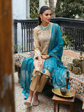 Load image into Gallery viewer, Salitex Oznur 3pc Unstitched Heavy Embroidered Luxury Lawn Suit WK-00973UT
