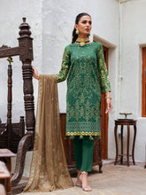 Load image into Gallery viewer, Salitex Oznur 3pc Unstitched Heavy Embroidered Luxury Lawn Suit WK-00976UT

