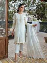 Load image into Gallery viewer, Salitex Oznur 3pc Unstitched Heavy Embroidered Luxury Lawn Suit WK-00979UT
