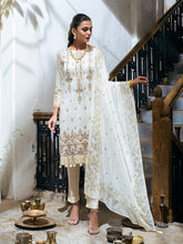 Load image into Gallery viewer, Salitex Oznur 3pc Unstitched Heavy Embroidered Luxury Lawn Suit WK-00981UT
